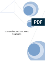 Cuadernillo de Matematica Basica para Negocios 2019 Ii PDF