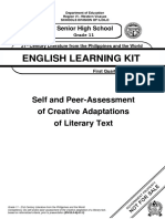 English Learning Kit: Self and Peer-Assessment of Creative Adaptations of Literary Text