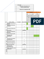 Carta Gantt Fechas de Elaboracion