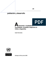 Autonomía o Ciudadanía Incompleta El Pueblo Mapuche en Chile y Argentina PDF