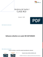 Clase 10 - Esfuerzo Efectivo en Suelos No Saturados PDF
