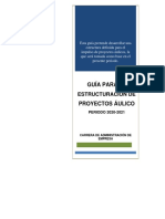 Guia para La Estructuracion de Proyectos Aulico A-2020 PDF