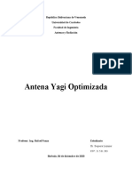 Antena Yagi optimizada para 600 MHz