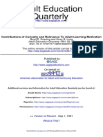 Rossing (1981) Contributions of Curiosity and Relevance To Adult Learning Motivation PDF