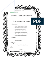 Proyecto de Extensión: "Clases Interactivas"