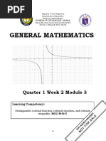 General Mathematics: Quarter 1 Week 2 Module 3