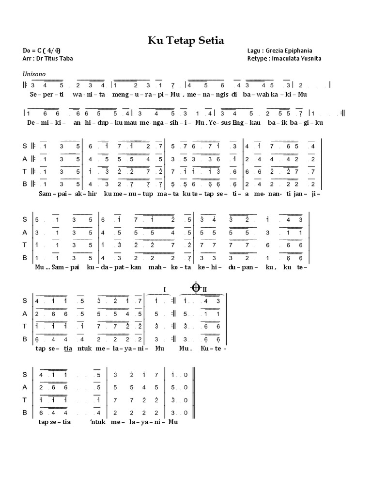 Ku Tetap Setia PDF | PDF