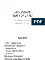 (A) Duty of Care