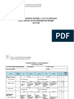 Rubric Business Model Canvas Report Principles of Entrepreneurship ENT530