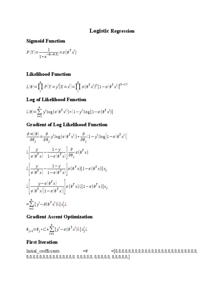 Logistic: Regression Sigmoid Function | PDF | Accuracy And Precision ...