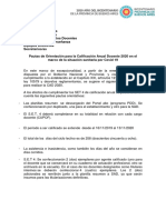Pautas Orientativas 2020 para CALIFICACION ANUAL DOCENTE en El Marco de Pandemia PDF