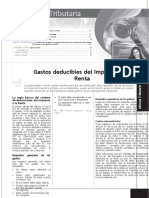 Gastos Deducibles en La Determinacion de La Renta Neta de Tercera Categoria Art 37 LIR