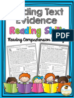Finding Text Evidence: Reading Comprehension Passages