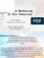 Nadia Nur Alifah E2B018337 Teknik Marketing Di Era Teknologi