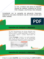 Banco Occidente guía sobre emisión y endosos de cheques en