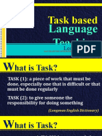 Leo M. Atienza-English 111 Second Language Acquisition-Task-Based Language Teaching and Reflective Teaching