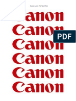 Test Print Canon Logo