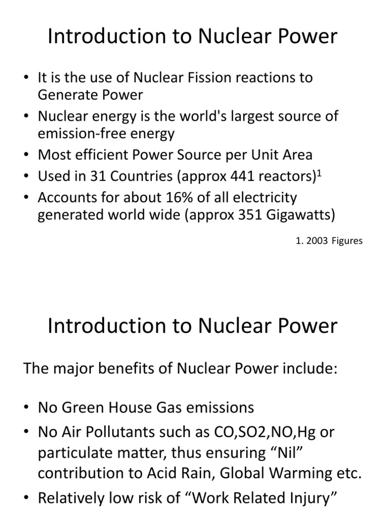 Overview of Nuclear Power Generation | PDF | Nuclear Reactor | Nuclear ...