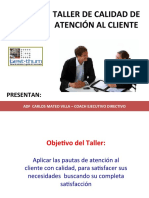 Calidad de Atención Al Cliente