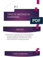 Chapter 2 Types of Meeting