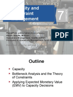 Capacity and Constraint Management