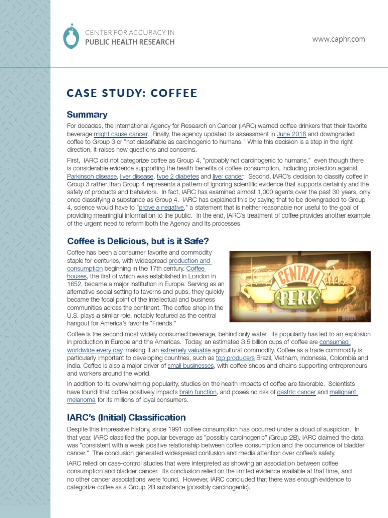 Case Study Coffee PDF Caffeine Coffee