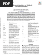 Flight Dynamic Simulation For Multibody Aircraft Con Figurations