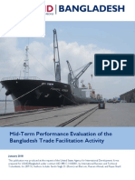 Mid-Term Performance Evaluation of The Bangladesh Trade Facilitation Activity