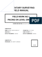 Elementary Surveying Field Manual: Field Work No.1 Pacing On Level Ground