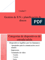 Gestión de E/S y planificación de discos