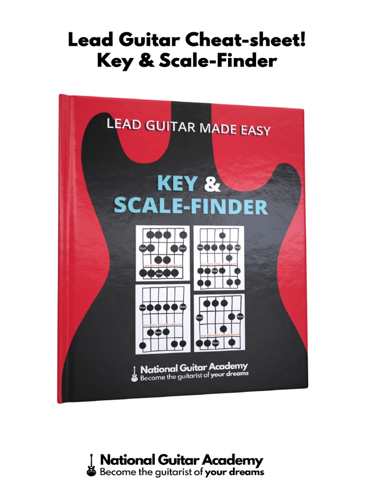 Lead Guitar Cheat Sheet Key Scale Finder V8 PDF PDF Scale (Music