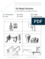 Identify Six Simple Machines Worksheet