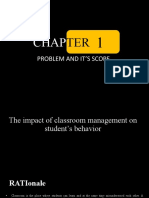 The Impact of Classroom Management On Student's Behavior