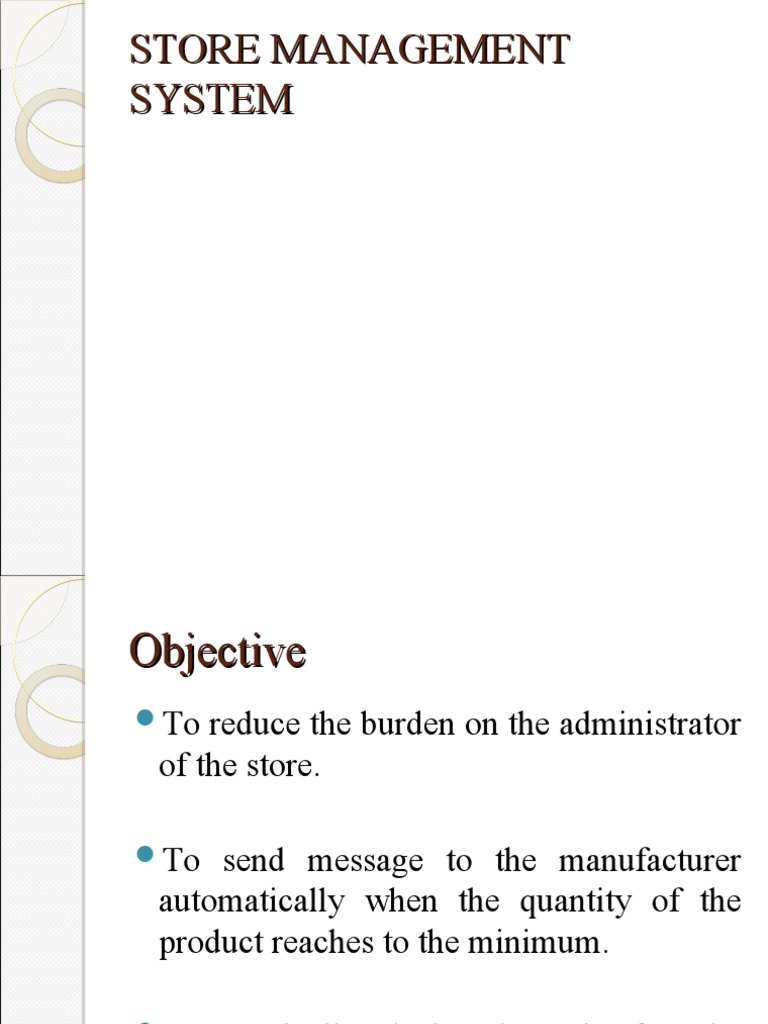 Store Management System Overview | PDF | Databases | Computing