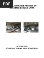 Model Bankable Project On Bulk Milk Cooling Units: National Bank For Agriculture and Rural Development