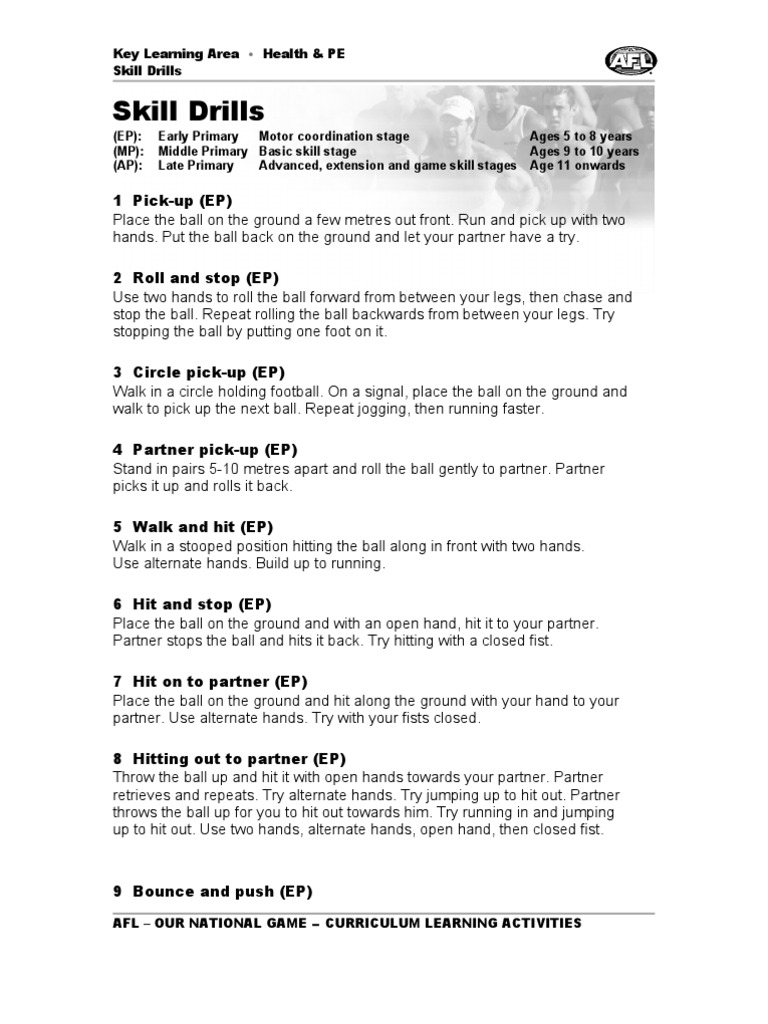 Skill Drills in Handball PDF Games Of Physical Skill Sports Rules