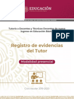 Registro Evidencias Tutor Eb Presencial 2019 2020 PDF
