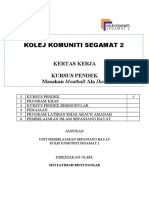 Kertas Kerja Kursus Pendek Pembuatan Nasi Arab