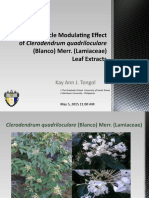 Smooth Muscle Modulating Effect of Clerodendrum quadriloculare Leaf Extracts