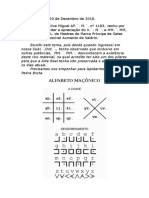 Trabalho Ap,, M,, Alfabeto Maçônico