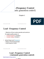 Load - Frequency Control (Automatic Generation Control) : Chapter-1