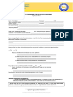 FSPS Program Application Form