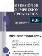 Impresión 3D en Impresión Tipográfica