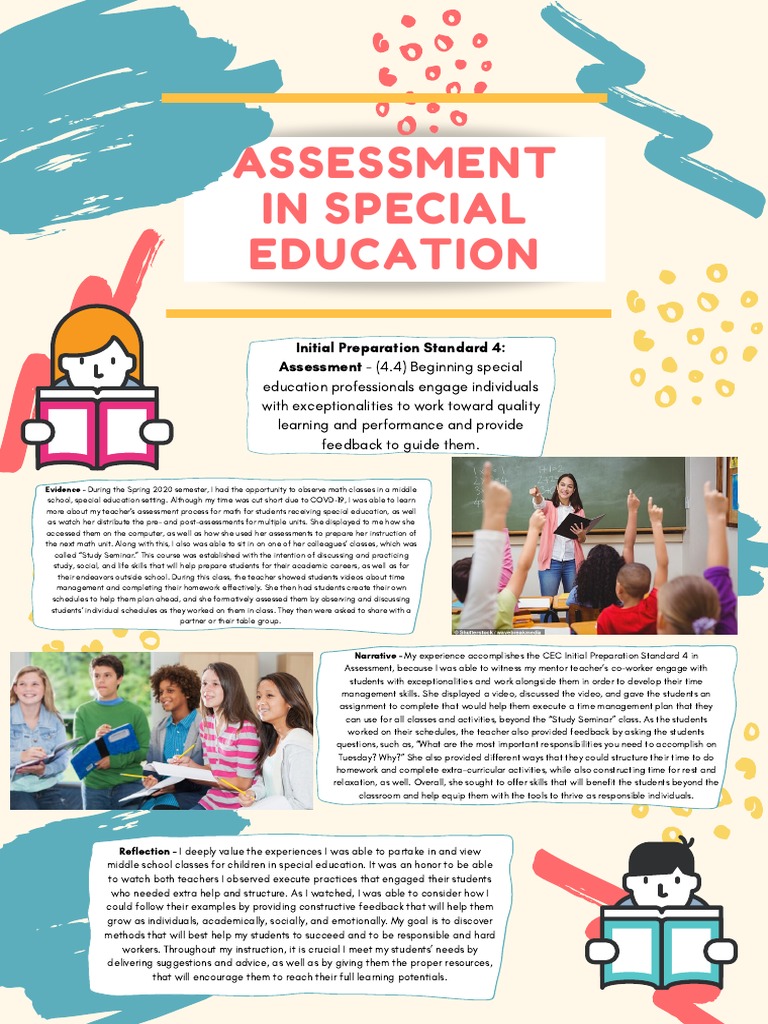 Assessment in Special Education Portfolio Page W o Names | PDF ...