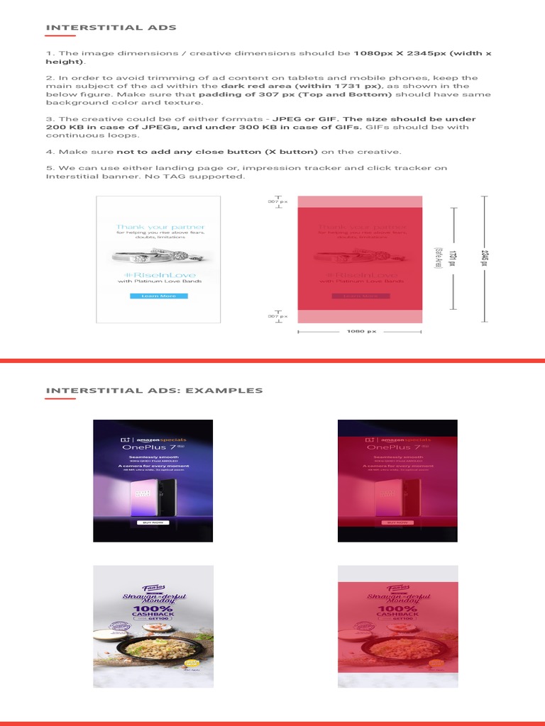 Mobile Interstitial Ad Specifications | PDF
