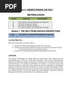 Understanding The Self Midterm Lesson