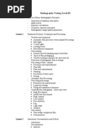 RT Outline Training LV III