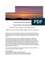 Theories and Models For Midwifery For The First Time in The Nordic Region