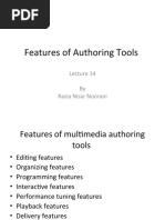 Features of Authoring Tools: by Razia Nisar Noorani