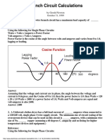 Branch Circuit Calculations PDF